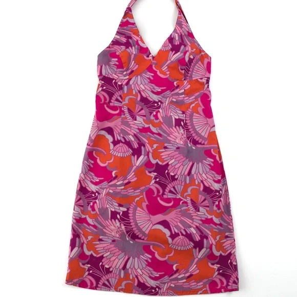 The Limited Stretch Halter Mod Pink Dress size 8 - Picture 8 of 9